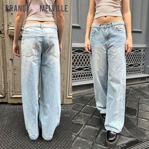 brandy melville low rise jeans light wash john galt pacsun